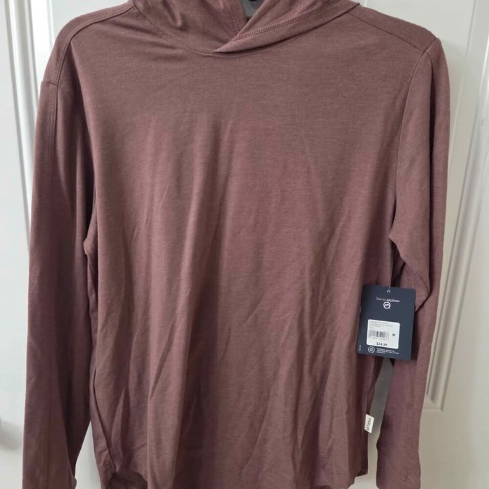 Magellan Mauve Hooded Long Sleeve Shirt